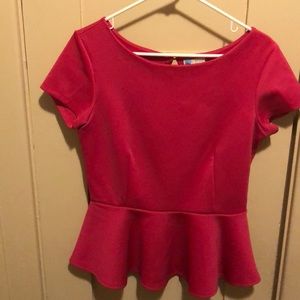 Pretty in pink with peplum!